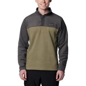 imageColumbia Mens Steens Mountain Half Snap Pullover JacketStone GreenShark