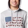 imageColumbia Mens PHG Game Flag Ii HoodieCool GreyZinc Big Game Flag