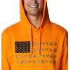 imageColumbia Mens PHG Game Flag Ii HoodiePhg Orange  Black Game Flag
