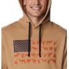imageColumbia Mens PHG Game Flag Ii HoodieSahara  Cordovan Big Game Flag