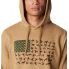 imageColumbia Mens PHG Game Flag Ii HoodieSahara  Surplus Green Duck Flag
