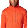 imageColumbia Mens Park View Fleece Full Zip HoodieRed Quartz Heather