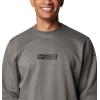 imageColumbia Mens Trek CrewCharcoal HeatherPuff Box Gem Logo