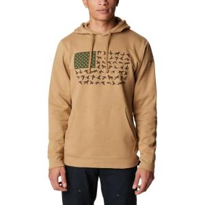imageColumbia Mens PHG Game Flag Ii HoodieSahara  Surplus Green Duck Flag