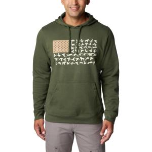 imageColumbia Mens PHG Game Flag Ii HoodieSurplus Green  Sahara Duck Flag