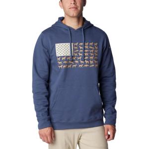 imageColumbia Mens PHG Game Flag Ii HoodieZinc  Dark Stone Dog Flag