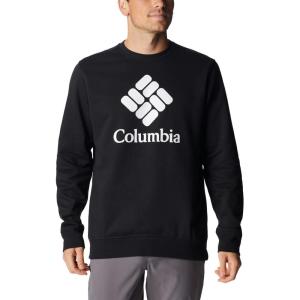 imageColumbia Mens Trek CrewBlackCsc Stacked Logo
