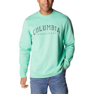 imageColumbia Mens Trek CrewKelp HeatherArched Brand Logo