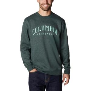 imageColumbia Mens Trek CrewSpruce HeatherArched Brand Logo