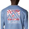 imageColumbia Mens M Logo Fleece CrewBluestone Heather Block Print