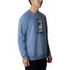 imageColumbia Mens M Logo Fleece CrewBluestoneCsc Stacked Frame Camo