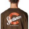 imageColumbia Mens M Logo Fleece CrewOlive GreenC Sportswear 2