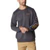 imageColumbia Mens M Logo Fleece CrewShark HeatherColumbia Stencil Sleeve
