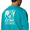 imageColumbia Mens M Logo Fleece CrewTropic Water Block Print