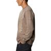 imageColumbia Mens M Logo Fleece CrewWet Sand Heather Vertical Split