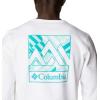 imageColumbia Mens M Logo Fleece CrewWhite Block Print
