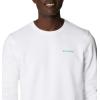 imageColumbia Mens M Logo Fleece CrewWhite Block Print