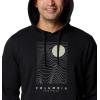 imageColumbia Mens Trek Graphic HoodieBlackLinear Drifts