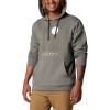 imageColumbia Mens Trek Graphic HoodieCharcoal HeatherLinear Drifts