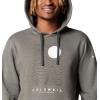 imageColumbia Mens Trek Graphic HoodieCharcoal HeatherLinear Drifts