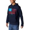 imageColumbia Mens Trek Graphic HoodieCollegiate NavyTreestriped Flag