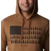 imageColumbia Mens Trek Graphic HoodieDelta  Treeline Flag Graphic