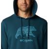 imageColumbia Mens Trek Graphic HoodieNight Wave  Bearly Checkered Peaks Grx