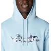 imageColumbia Mens Trek Graphic HoodieSky BlueNorthwoods Brand