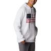 imageColumbia Mens Trek Graphic HoodieWhiteTreestriped Flag