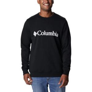 imageColumbia Mens M Logo Fleece CrewBlackWhiteCsc Branded Logo