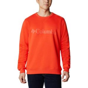 imageColumbia Mens M Logo Fleece CrewRed QuartzShark Logo
