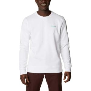imageColumbia Mens M Logo Fleece CrewWhite Block Print