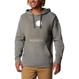 imageColumbia Mens Trek Graphic HoodieCharcoal HeatherLinear Drifts