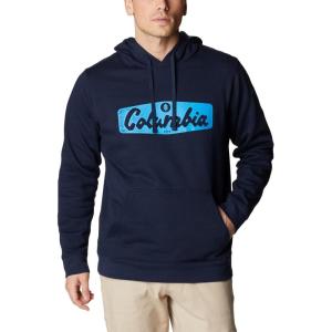 imageColumbia Mens Trek Graphic HoodieCollegiate NavyHex Script