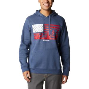 imageColumbia Mens Trek Graphic HoodieDark MountainUs Hood Flag