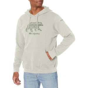 imageColumbia Mens Trek Graphic HoodieDark Stone  Bearly Checkered Peaks Grx
