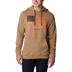 imageColumbia Mens Trek Graphic HoodieDelta HeatherTreestriped Flag