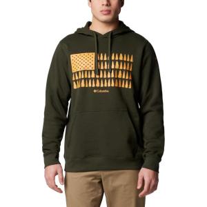 imageColumbia Mens Trek Graphic HoodieGreenscapeTreestripe Flag