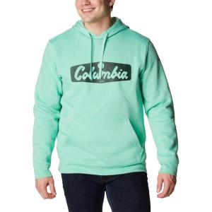 imageColumbia Mens Trek Graphic HoodieKelp HeatherHex Script