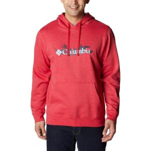 imageColumbia Mens Trek Graphic HoodieMountain Red HeatherNorthwoods Brand