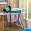 imageColumbia 50quot x 60quot Super Plush Lightweight Throw Blanket  Outdoor Essentials for Camping Picnics and Adventures Soft and Cozy Home Essentials for Bed and Living Room  BlackBlack