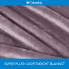 imageColumbia 50quot x 60quot Super Plush Lightweight Throw Blanket  Outdoor Essentials for Camping Picnics and Adventures Soft and Cozy Home Essentials for Bed and Living Room  BlackSparrow