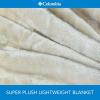 imageColumbia 50quot x 60quot Super Plush Lightweight Throw Blanket  Outdoor Essentials for Camping Picnics and Adventures Soft and Cozy Home Essentials for Bed and Living Room  BlackDark Stone