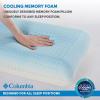 imageColumbia Cooling Gel Memory Foam Pillow  Comfortable and Supportive with Cooling ampamp Breathable Features  Removable Washable Cover QueenQueen