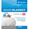 imageCozy Soft Fleece Filled Bed Blanket  wThermal Coil Warm Body Heat Radiating Technology  King  Gray