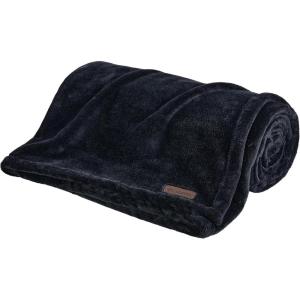 imageColumbia 50quot x 60quot Super Plush Lightweight Throw Blanket  Outdoor Essentials for Camping Picnics and Adventures Soft and Cozy Home Essentials for Bed and Living Room  BlackBlack