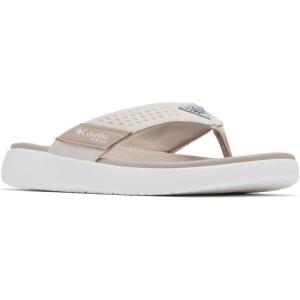 imageColumbia Womens Boatside Flip Lea PFG SandalCrushed ClayDark Stone