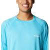 imageColumbia Mens PFG Terminal Tackle Long Sleeve ShirtAtollWhite Logo