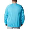 imageColumbia Mens PFG Terminal Tackle Long Sleeve ShirtAtollWhite Logo