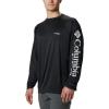 imageColumbia Mens PFG Terminal Tackle Long Sleeve ShirtBlackCool Grey Logo